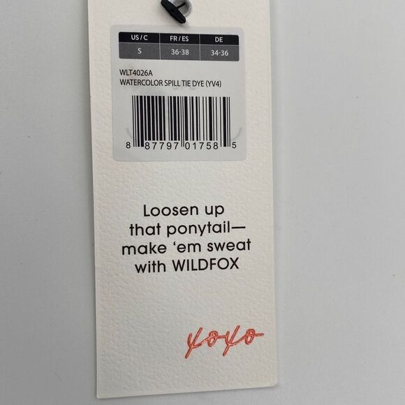 Wildfox‎ | Blue & Pink Watercolor Tie-Dye Twist-Front Crop Tank Small New - Picture 8 of 13